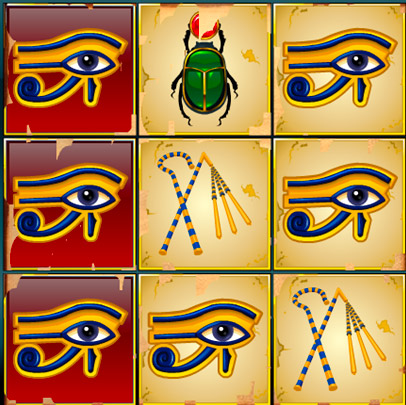 Jewels of Anubis Winning Scratchcard 2