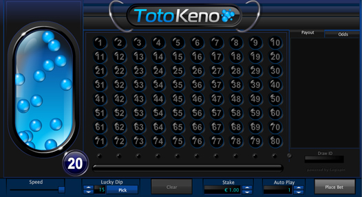 Toto Keno Entry Screen