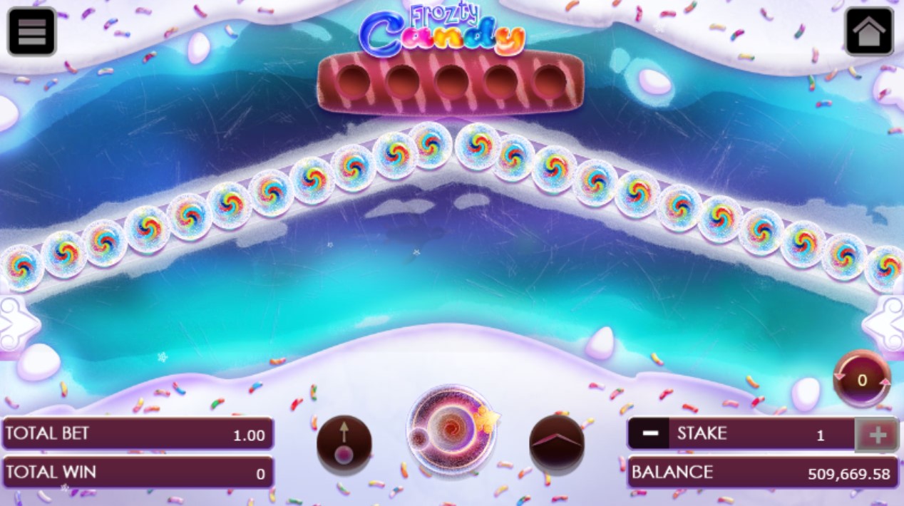 Frozty candy game after clicking 'Play symbol'