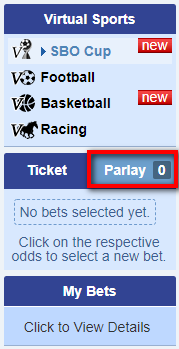 Virtual Football Select Parlay Ticket