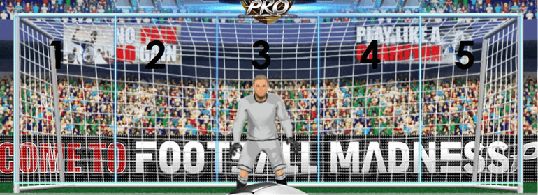 Football Madness Pro Football net during shooting Football Madness Pro Football net during shooting