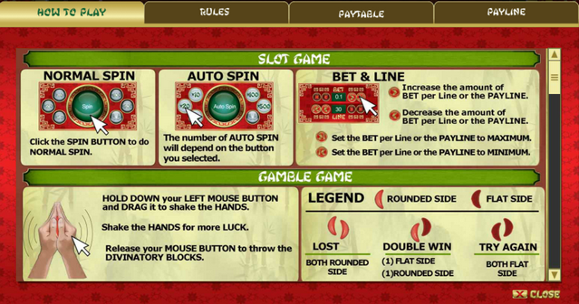God of Fortune Info Menu God of Fortune Info Menu