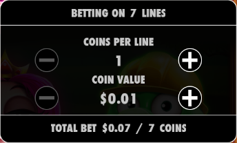 7 Piggies bet amount information