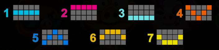 7 Piggies paylines