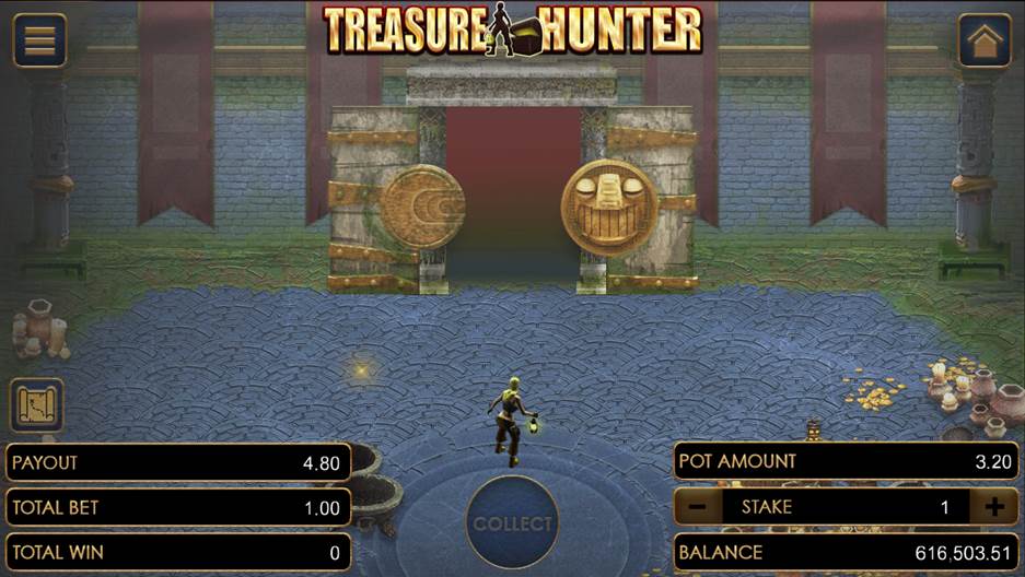 Treasure Hunter on the last door of Level 1