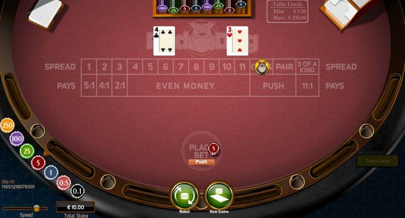 Red Dog Consecutive Hand Example Red Dog Consecutive Hand Example
