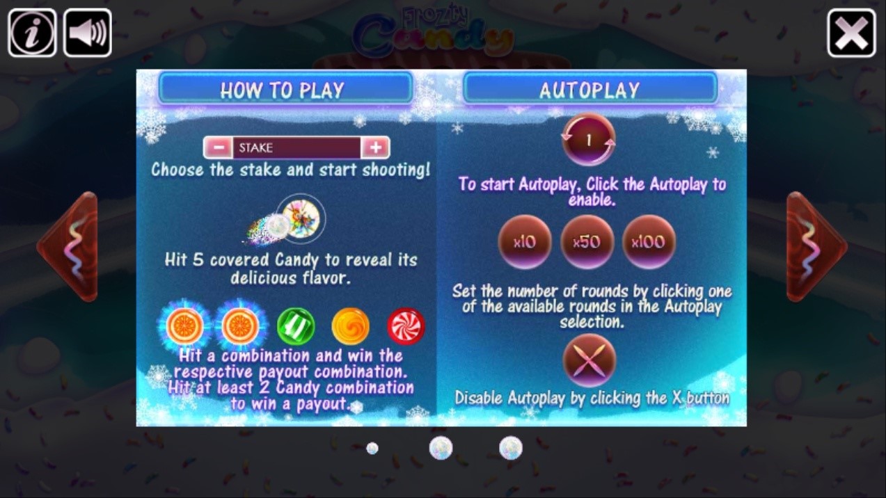 Inside the Information button of the game menu Inside the Information button of the game menu