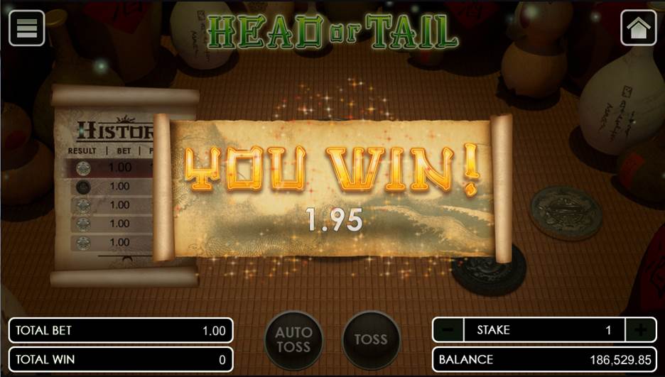 Head or Tail a winning banner Head or Tail a winning banner