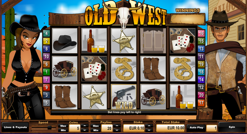Old West Entry Screen Old West Entry Screen