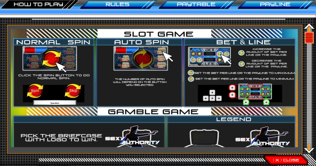 Sexy Authority Info Menu Sexy Authority Info Menu