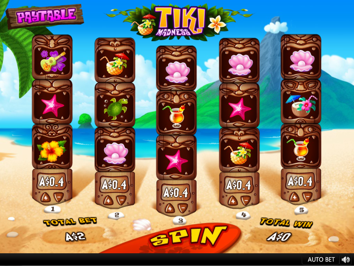 Tiki Madness Entry Screen