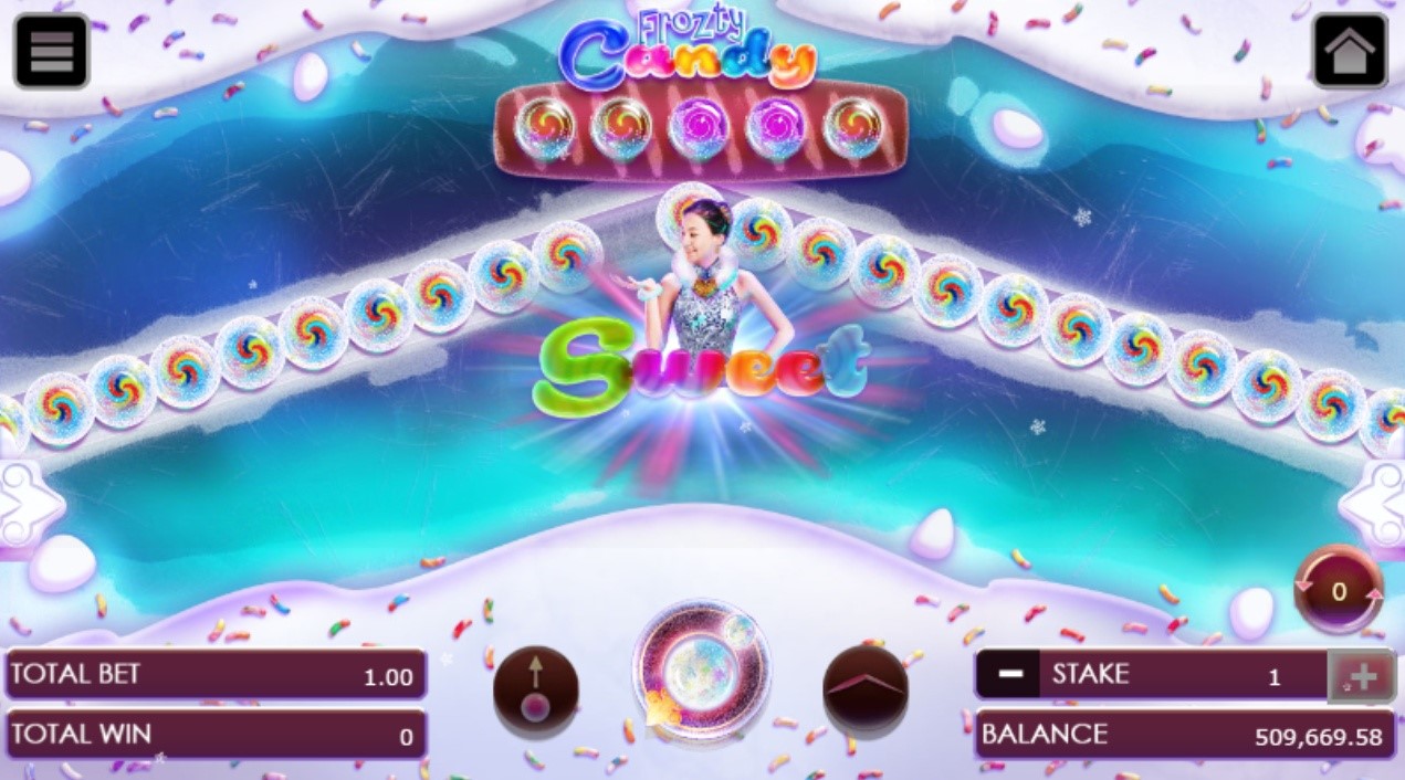 Frozty candy game with the light indicator spinning around the betting options Frozty candy game with the light indicator spinning around the betting options