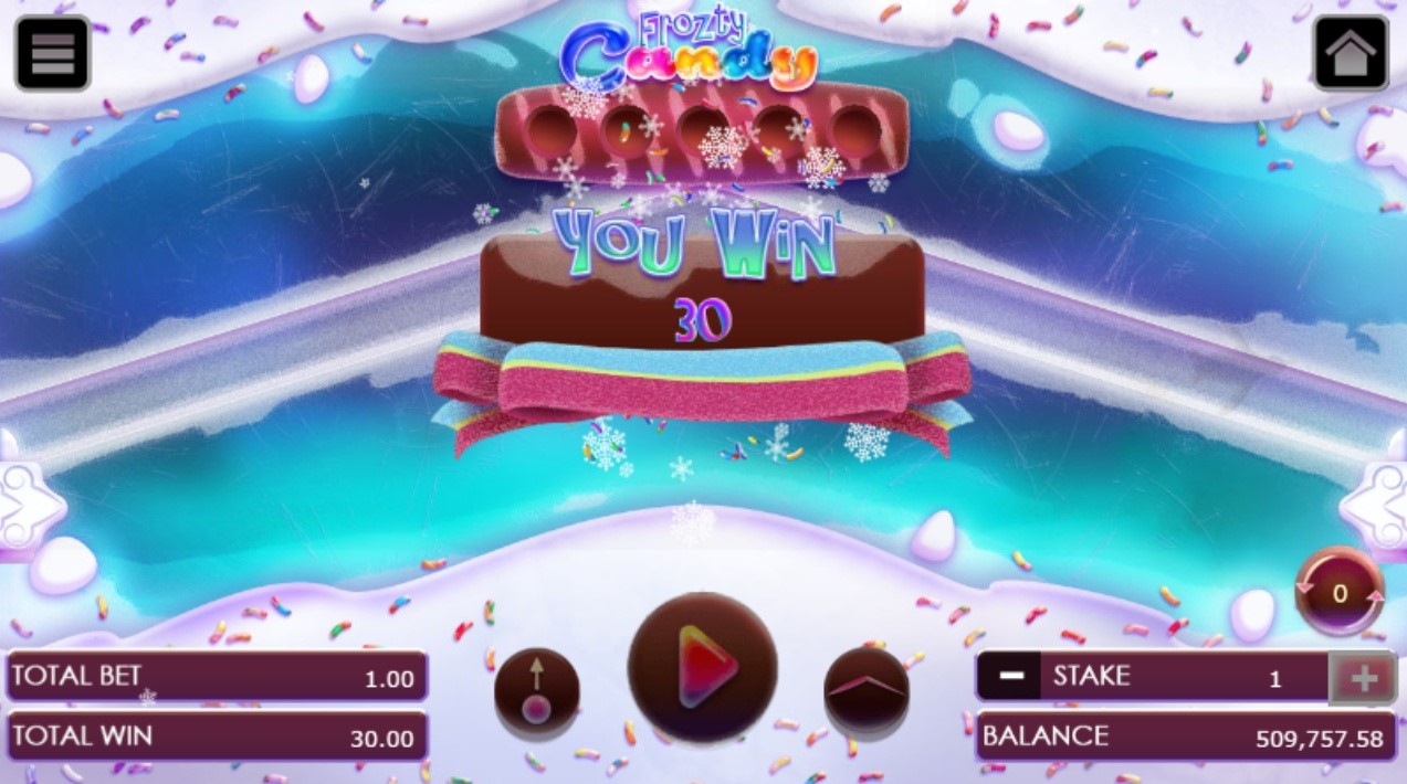 Frozty candy game winning flier Frozty candy game winning flier